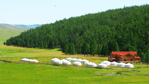 30 metros cuadrados de mongolian tradicional de lujo Yurt con la soldadura de alta frecuencia