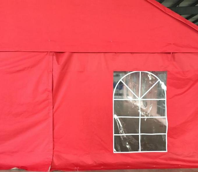 Material rojo de la lona de la tienda PE del partido del acontecimiento de las actividades al aire libre con Windows