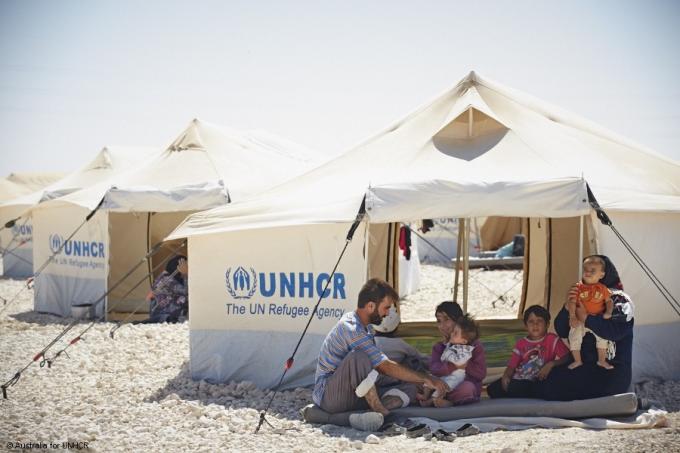tienda azul del refugiado de la O.N.U de la tienda de la ayuda humanitaria 12M2