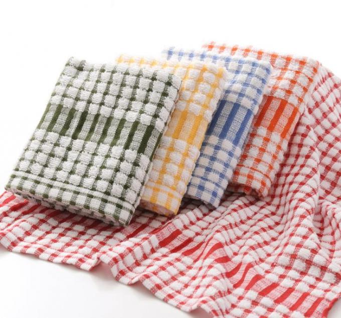 Toalla 100% de plato impresa materia textil casera de las toallas de té de la cocina del algodón